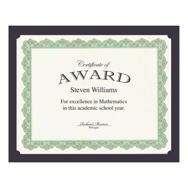 Geographics Recycled Certificate Holder - Navy - 30% Recycled - 10 / Pack