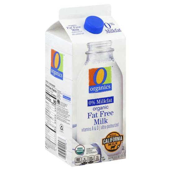 O Organics Fat Free Milk (1/2 gal)