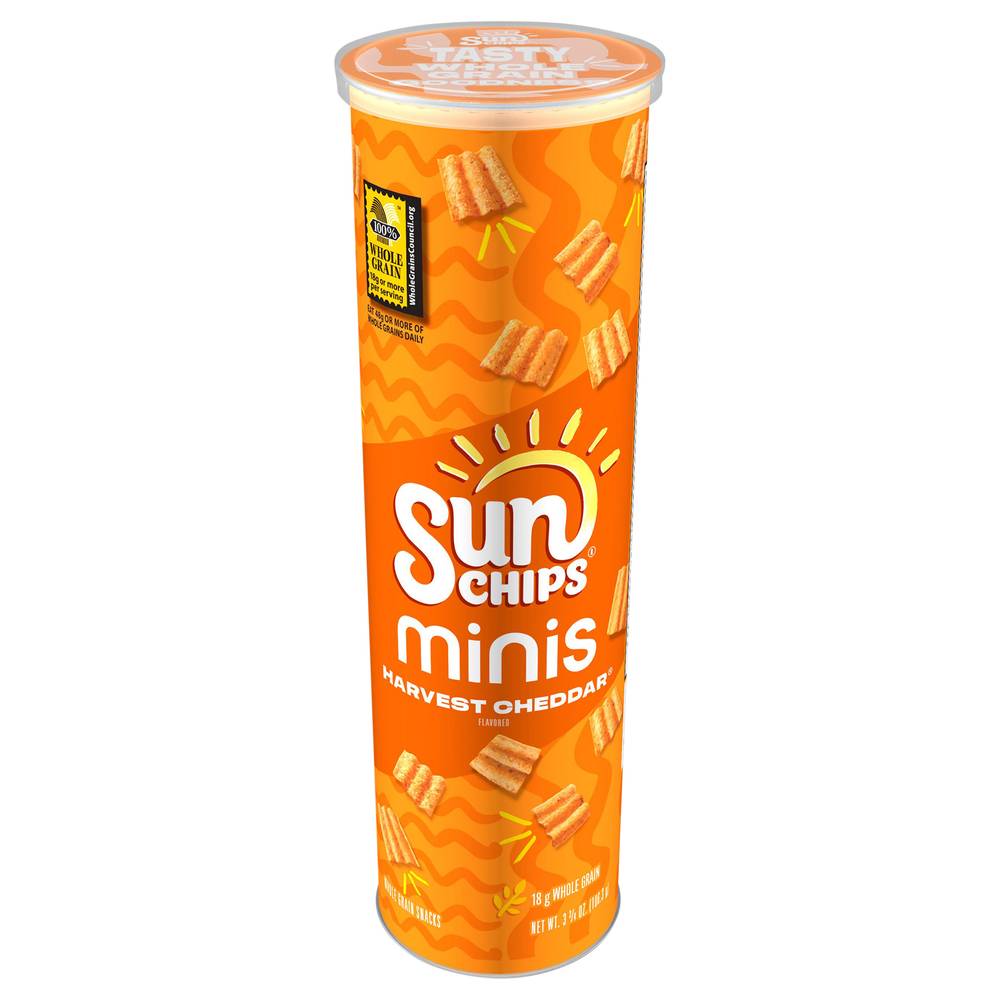 Sun Chips Minis Whole Grain Snacks, Harvest Cheddar (3.75 oz)