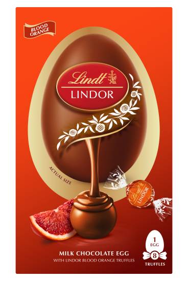Lindor Blood Orange, Milk Chocolate Egg (260g)