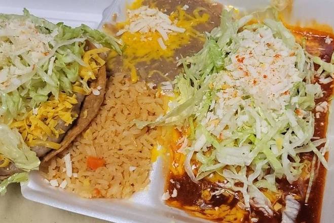 Combo 4 Tostada and Enchilada