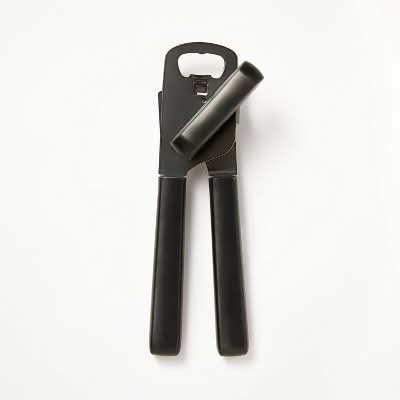 Figmint Stainless Steel Manual Can Opener, Black