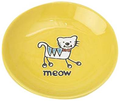 Petrageous Designs Silly Kitty Saucer, Pink