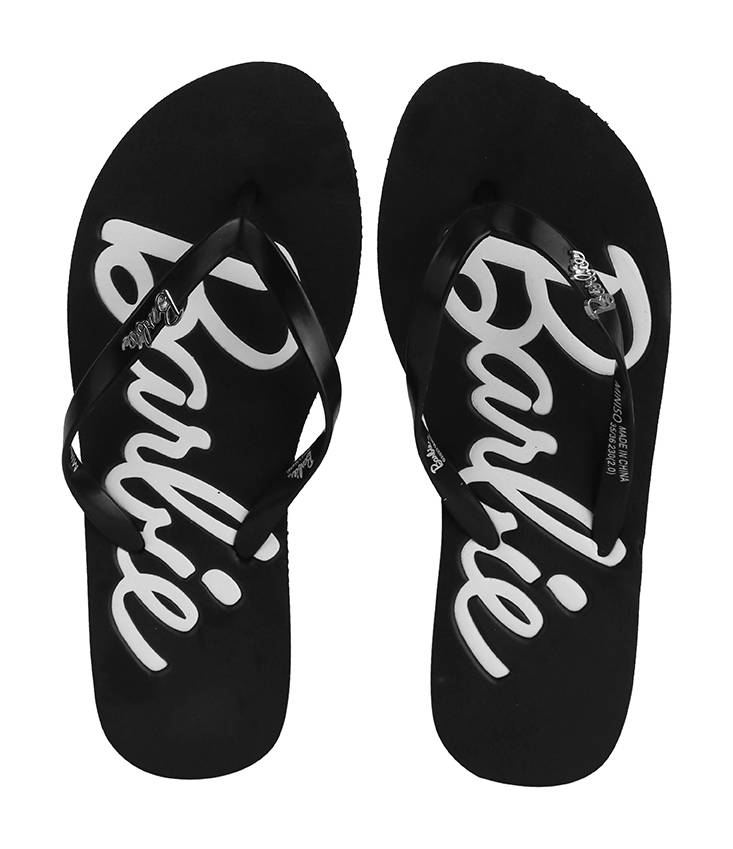 Sandalias Para Mujer  Sintéticas Negras Talla 25      Barbie