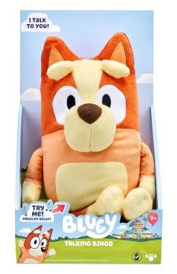BLUEY Sound Effects Talking Bingo Stuffed Plush