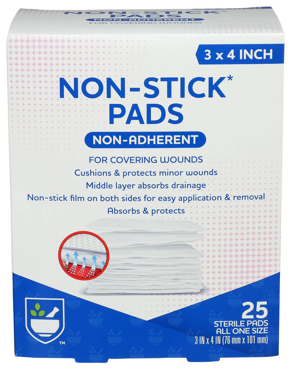 Rite Aid Non-Stick Sterile Pads Non-Adherent (3x4 inch)