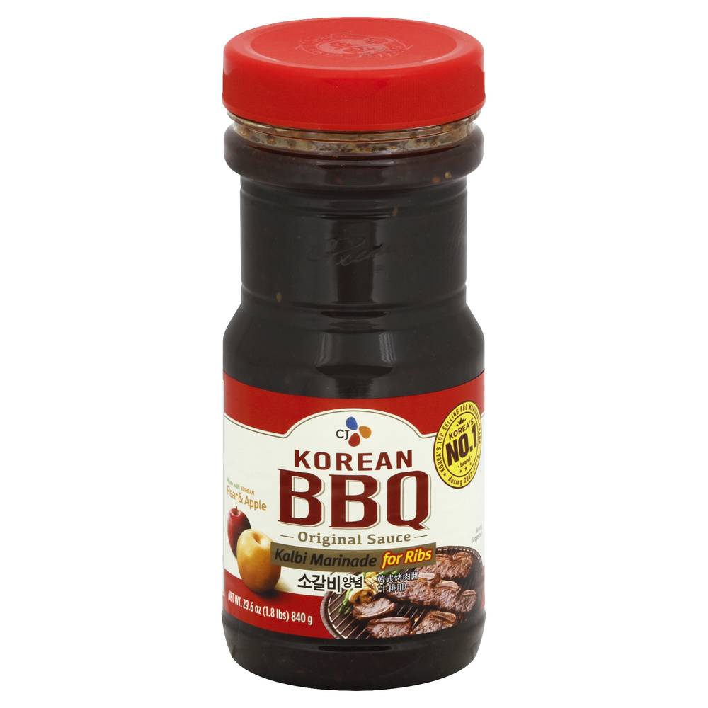 CJ Korean Bbq Original Kalbi Marinade Sauce For Ribs (29.6 oz)