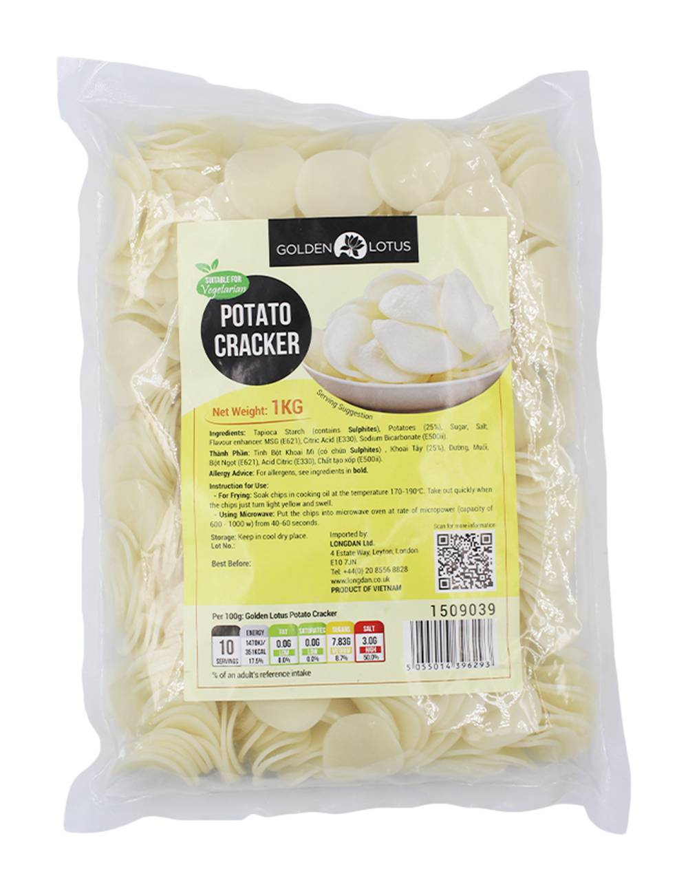 Golden Lotus Potato Cracker (1kg)