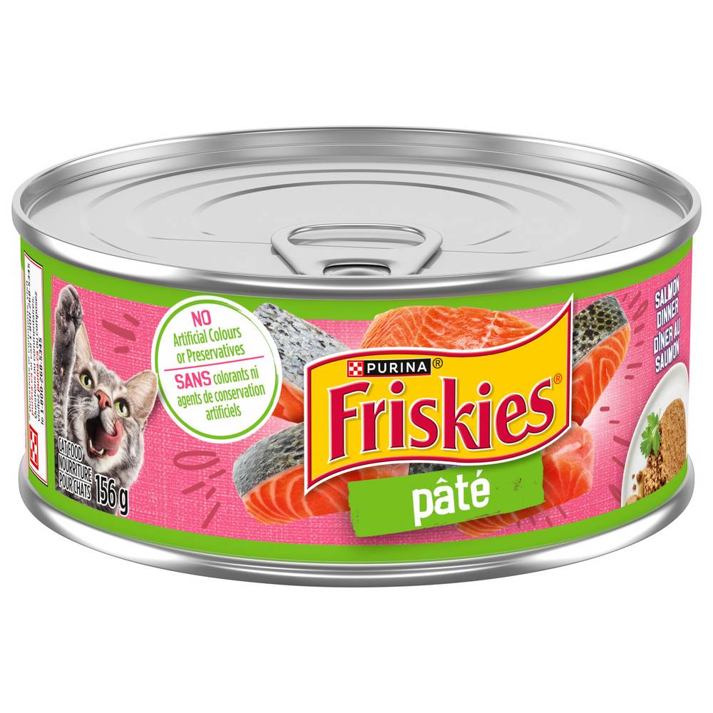 Friskies Pate Salmon Dinner Wet Cat Food (156 g)