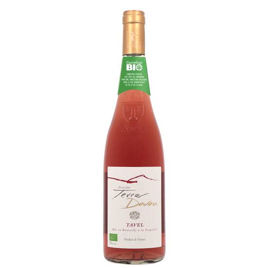 Domaine Terre Davau - Vin rosé tavel bio domestique (750 ml)