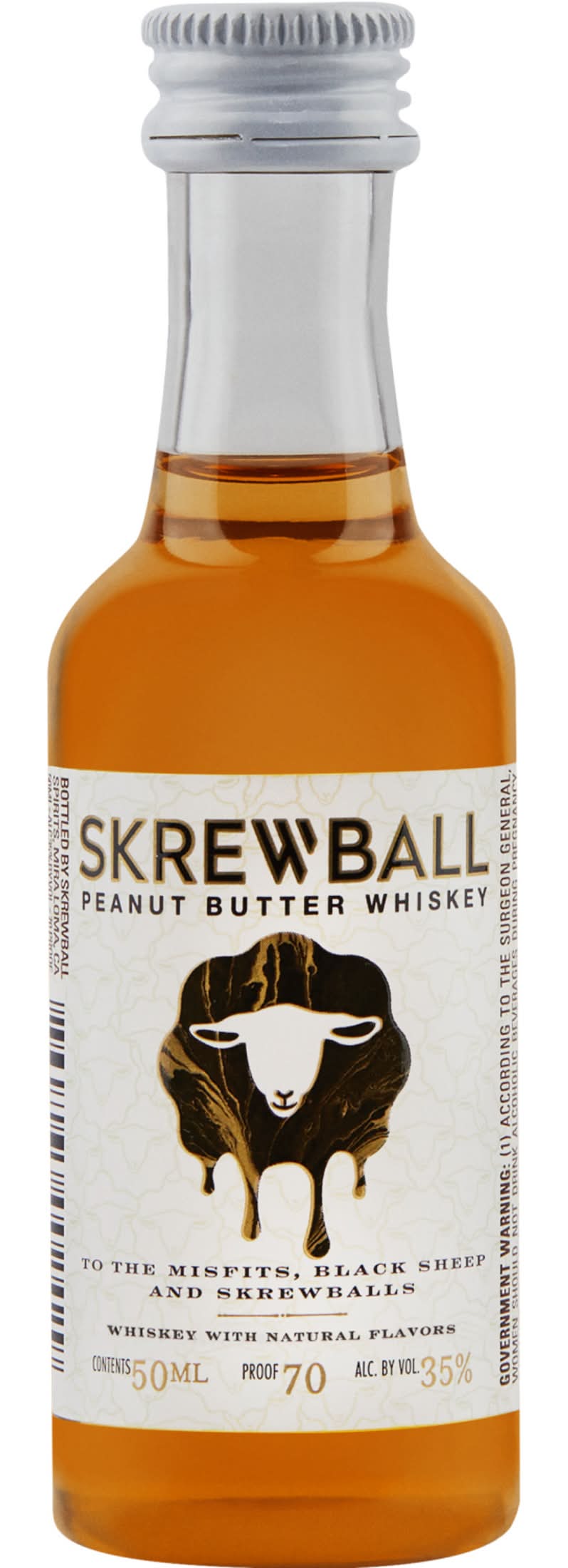Skrewball Whiskey, Peanut Butter (50 ml)