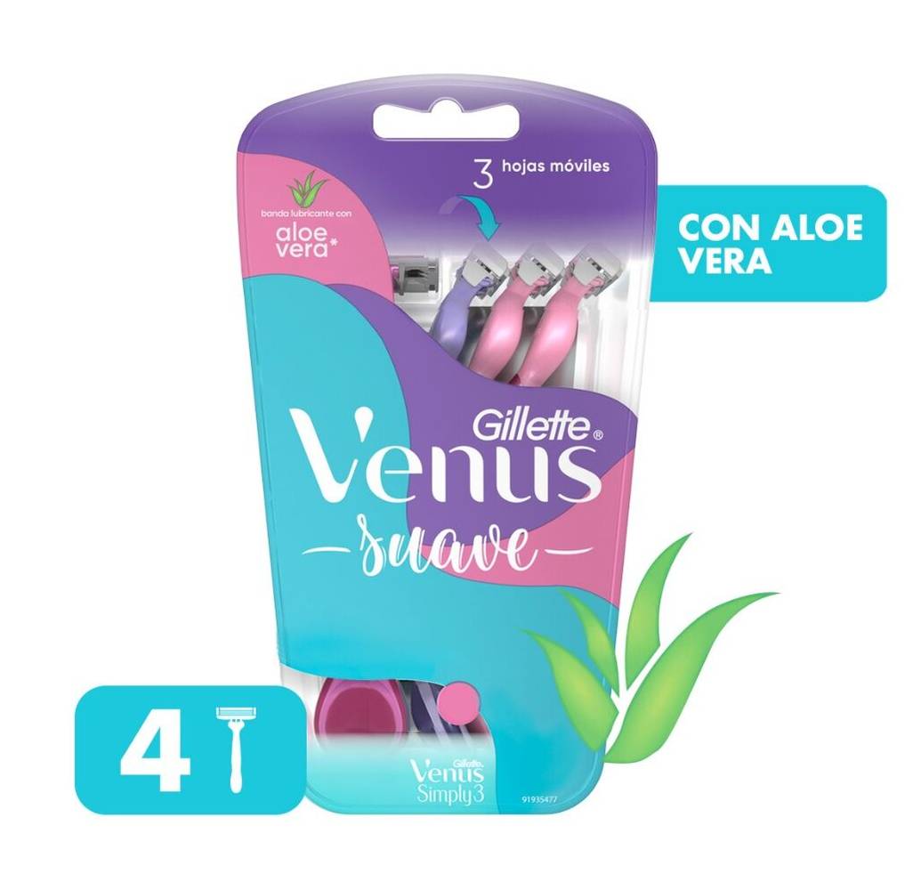 Afeitadora Desechable Con Aloe Vera