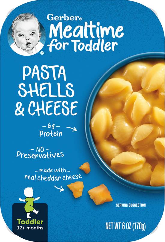 Gerber Mealtime For Toddler Pasta Shells & Cheese