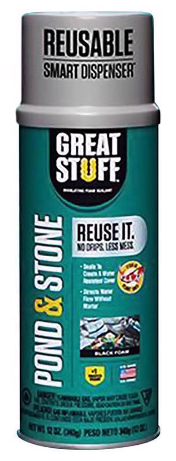 Great Stuff Smart Dispenser Black Polyurethane Insulating Foam Sealant 12 Oz