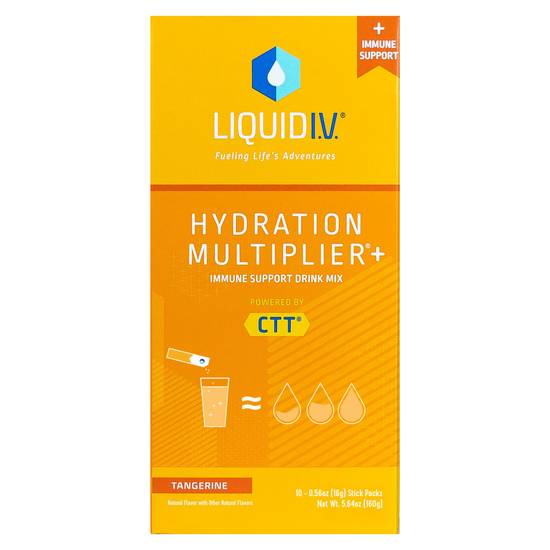 Liquid I.v. Hydration Multiplier Immune Support Drink Mix (10 pack, 0.56 oz) (tangerine)