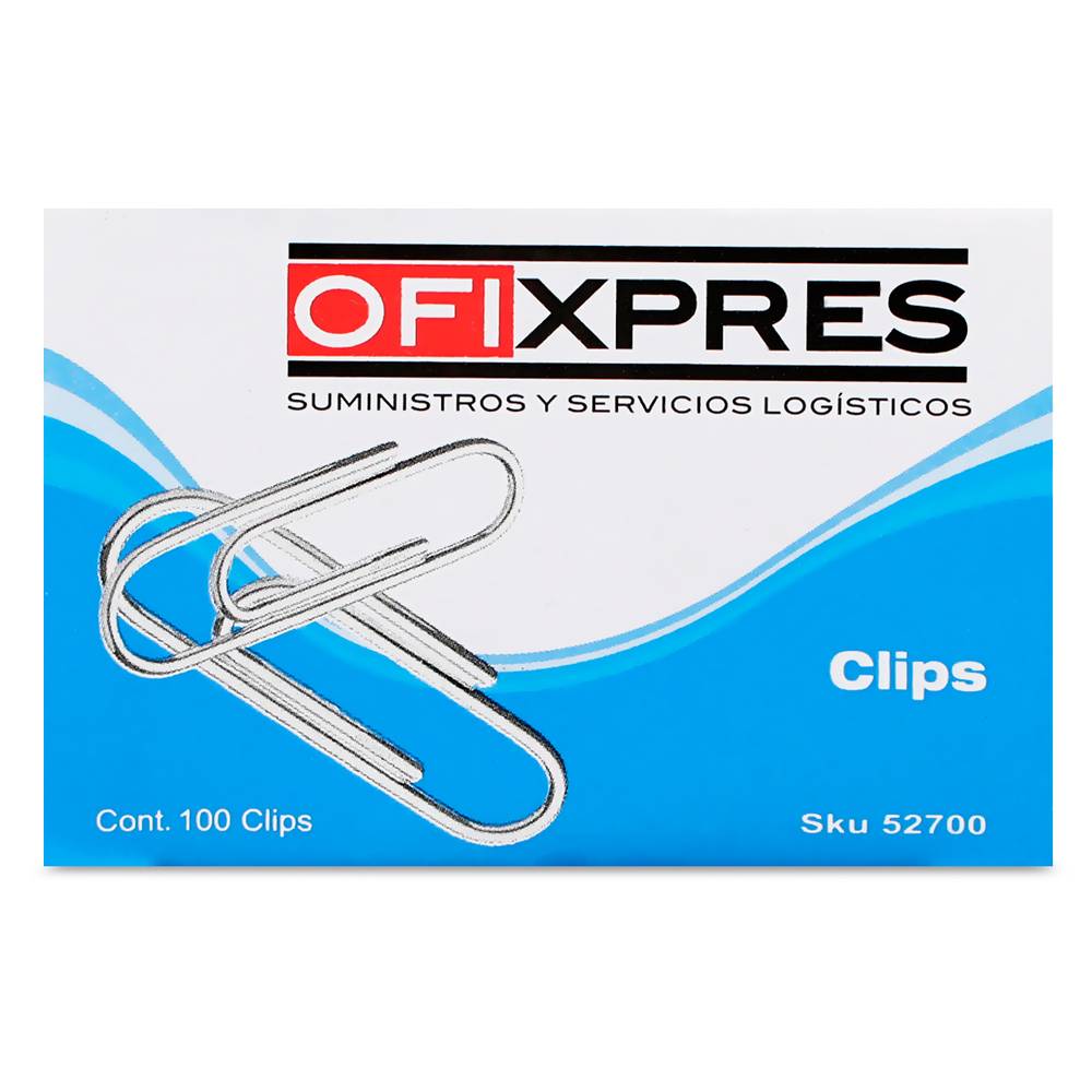 Ofixpres clips (caja 100 piezas)
