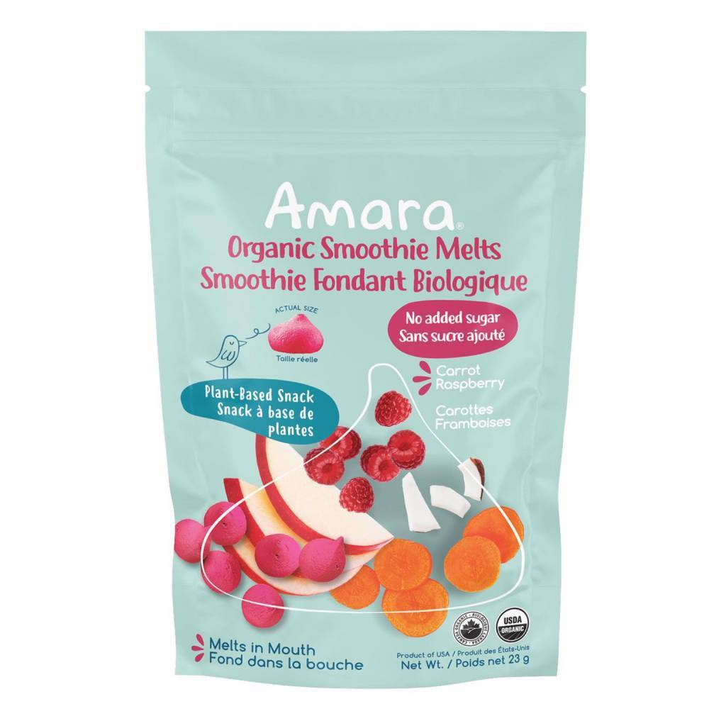 Amara Plant Based Yogurt Smoothie Melts Carrots Raspberry (23 g)