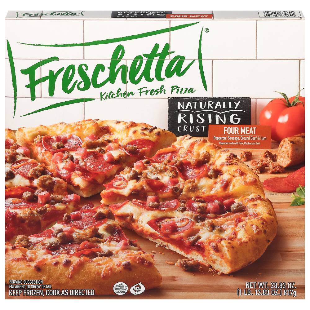 Freschetta Naturally Rising Crust Four Meat Pizza (1.81 lbs)