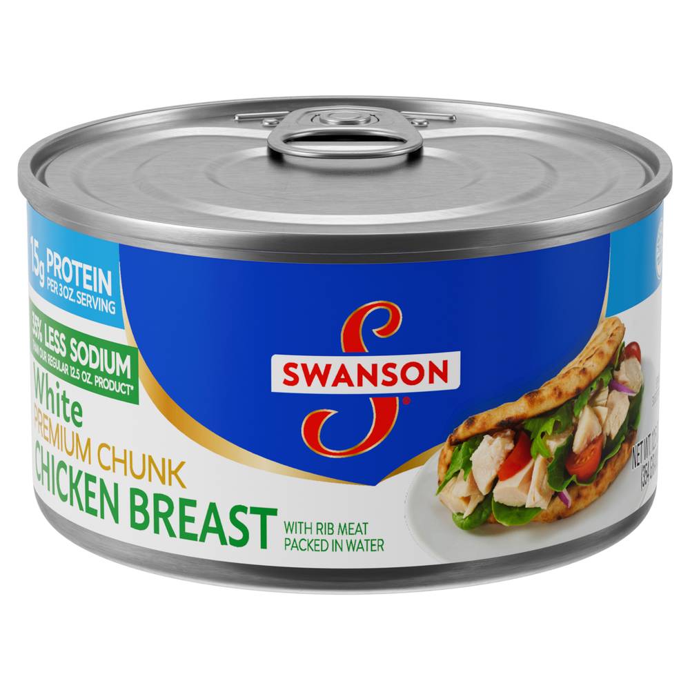 Swanson 35% Less Sodium White Premium Chunk Chicken Breast (12.5 oz)