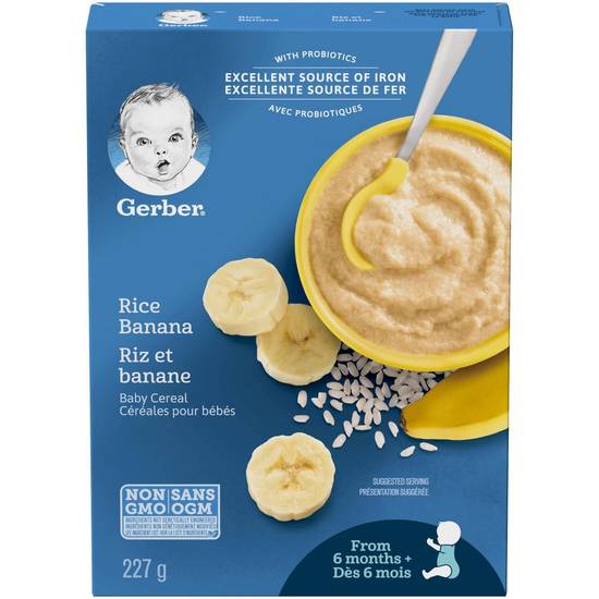 Gerber Rice and Banana Baby Cereal (227 g)