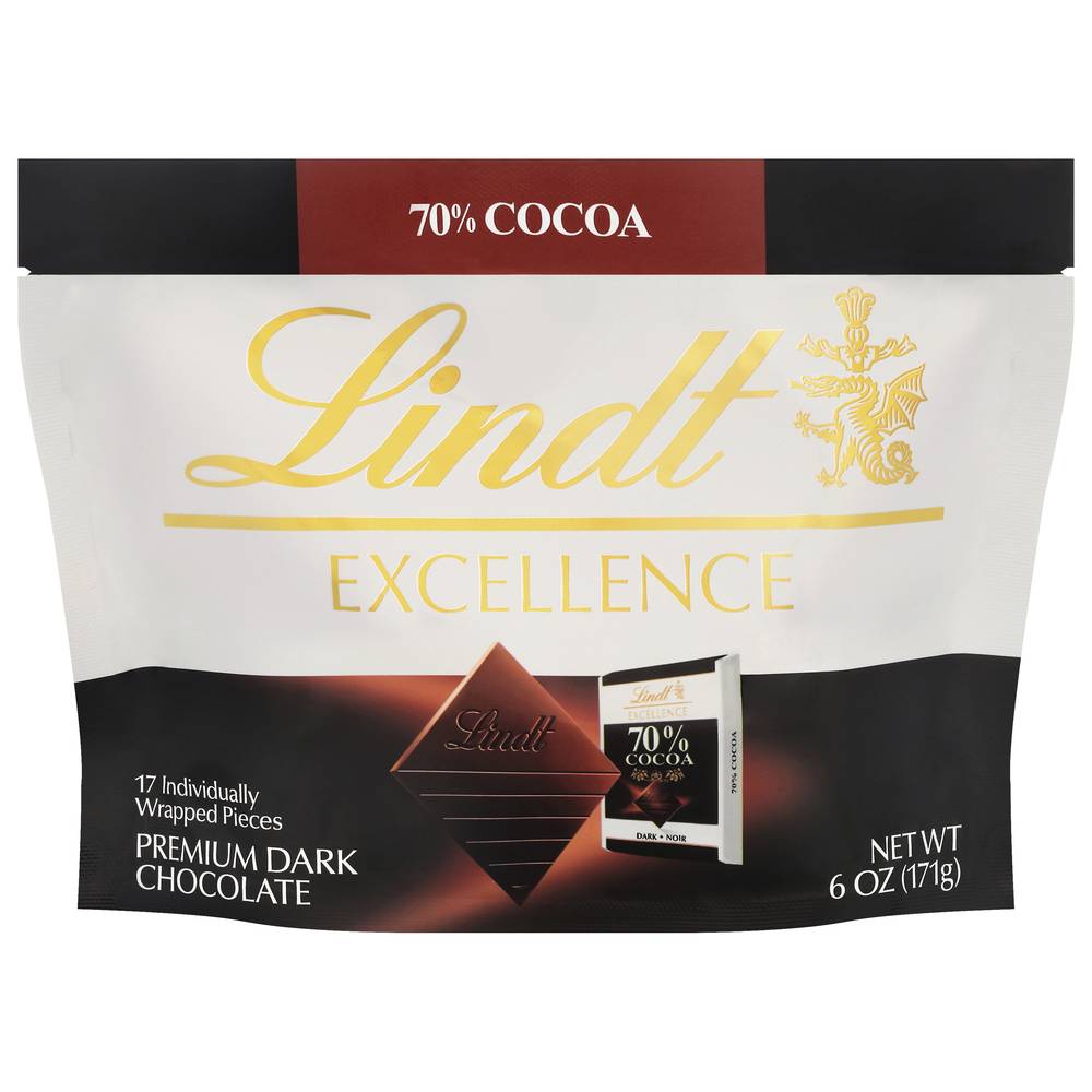 Lindt Excellence Premium Dark Chocolate (6 oz)