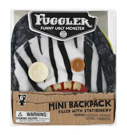 Fuggler™ Mini Backpack With Stationery Zebra