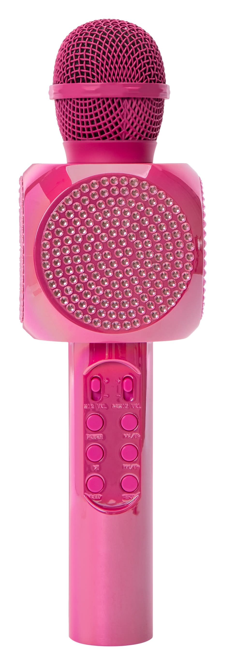 Bluetooth® Karaoke LED Bling Mic With Speaker Karaoke Pink