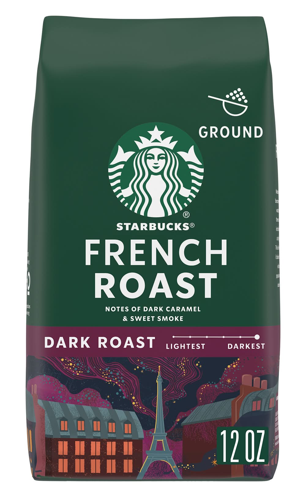 Starbucks French Dark Roast Ground Coffee (12 oz)