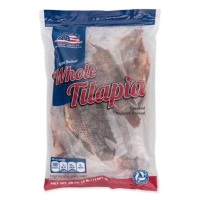 Great American Tilapia Whole Cleaned - 3 Lb