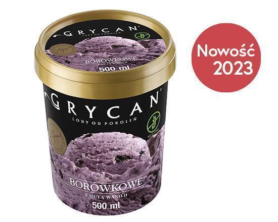 Lody Grycan Borówkowe z Nutą Wanilii (500 ml)