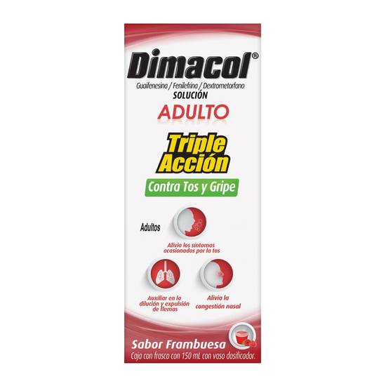 Dimacol jarabe para la tos triple acción adulto (150 ml), Delivery Near  You