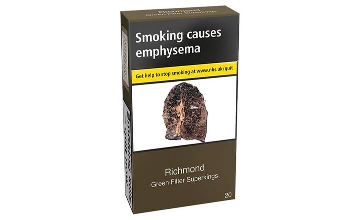 Richmond Green Filter Superking Cigarettes 20's (399619)