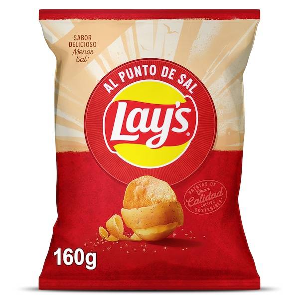 Patatas fritas al punto de sal Lay's bolsa 160 g