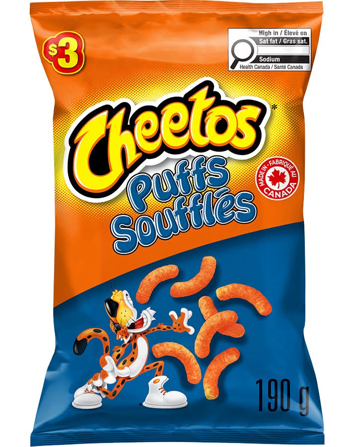 Cheetos Cheese Puffs Souffles Snacks (190 g)