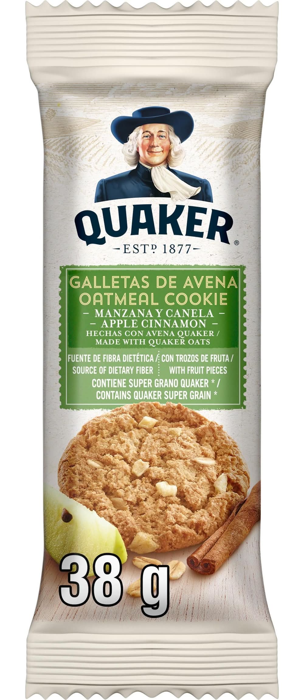 Galletas Quaker Avena, Manzana Y Canela 38 g