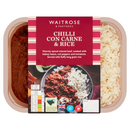 Waitrose & Partners Chilli Con Carne & Rice