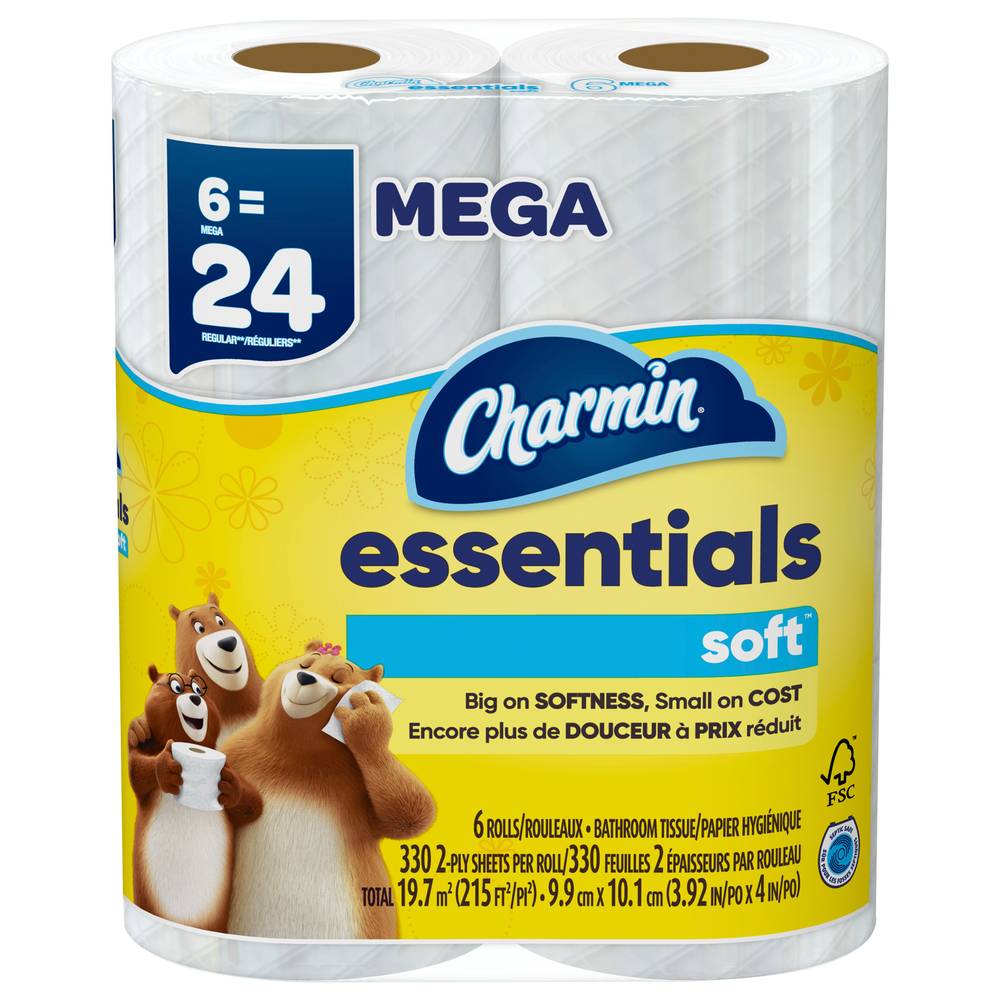 Charmin Essentials Soft Toilet Paper (6 ct)