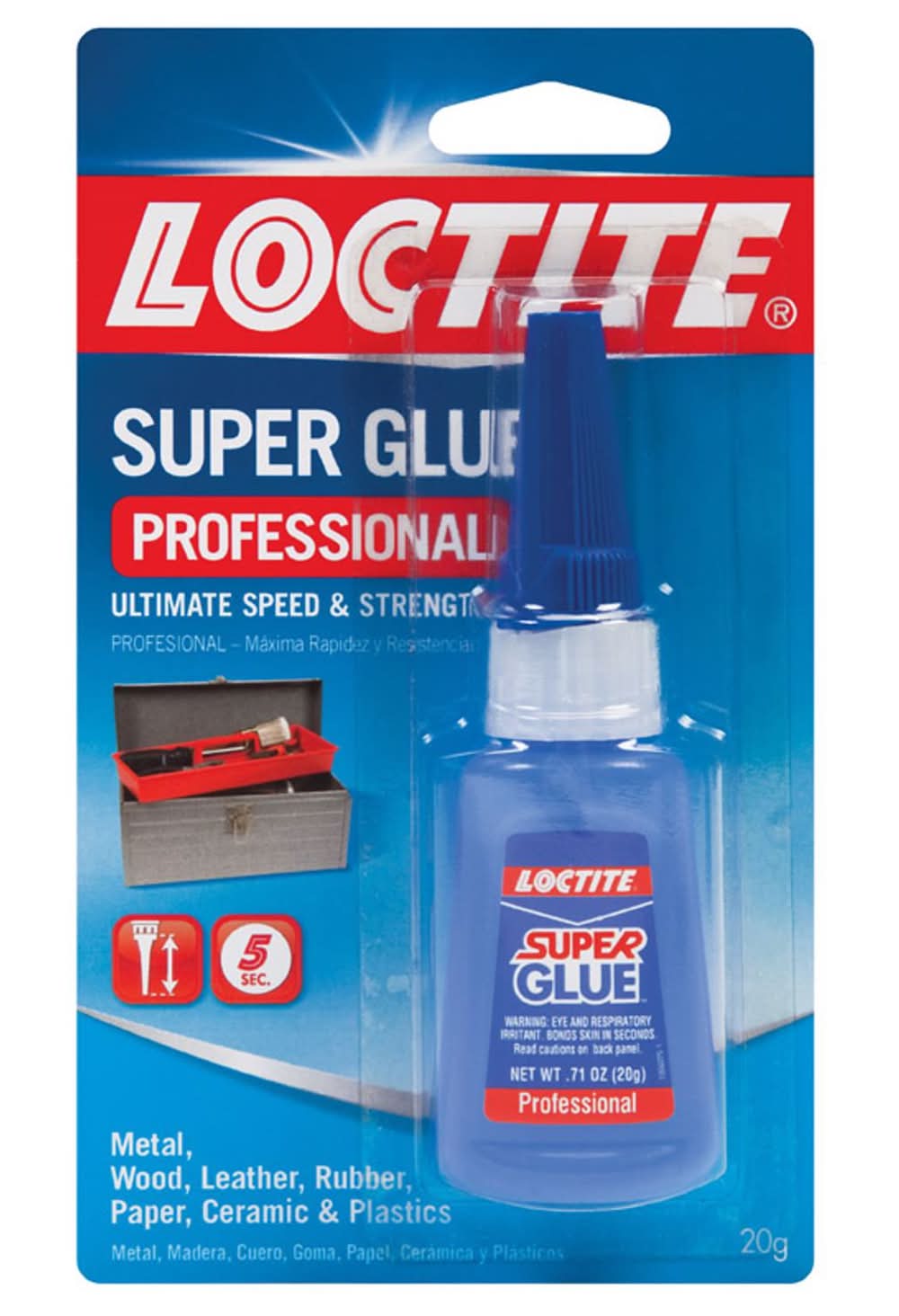 Loctite Professional High Strength Glue Clear Super Glue 0.71 Oz