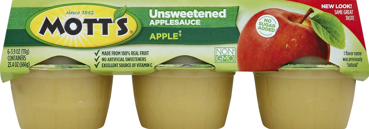 Mott's Unsweetened Applesauce (6 ct)