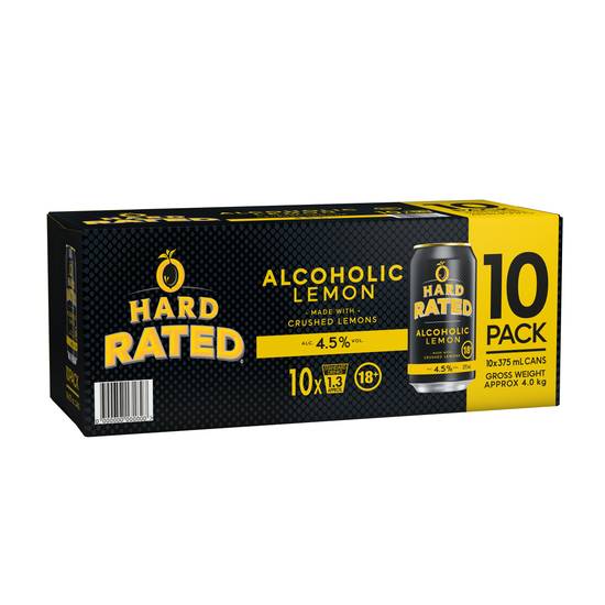 Hard Rated Can 375mL (10PK) X 10 Pack