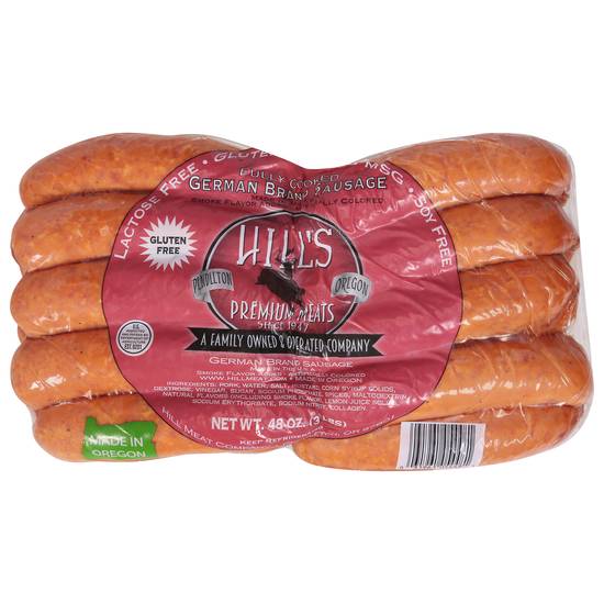 Hill's Premium Meats Fully Cooked German Brand Sausage