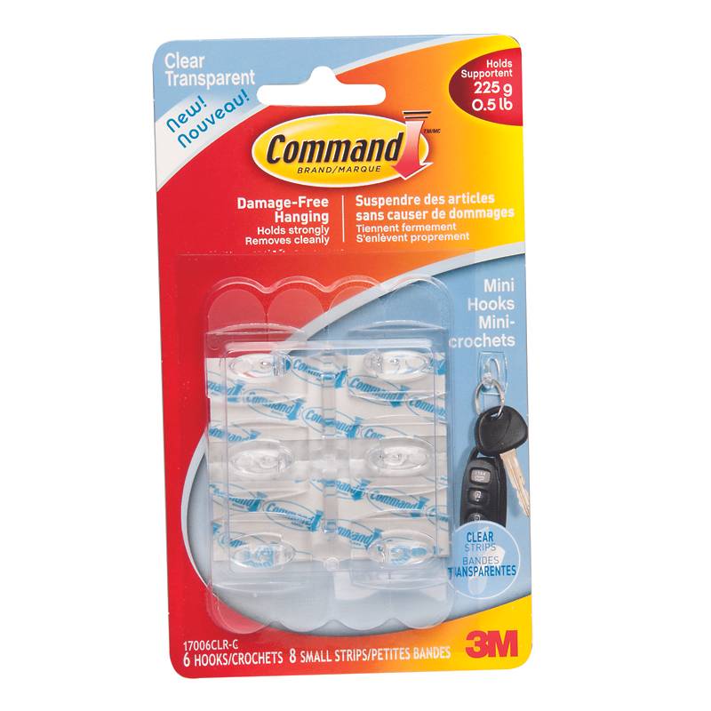 Command Clear Refill Strips 17200clr-c (1 kit)