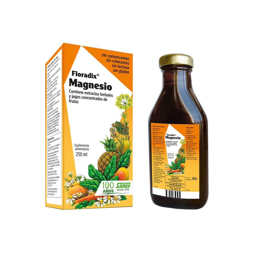 Solución de magnesio y extra herbales FLORADIX
