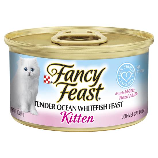 Fancy Feast Classic Cat Food Kitten Whitefish Feast 85g