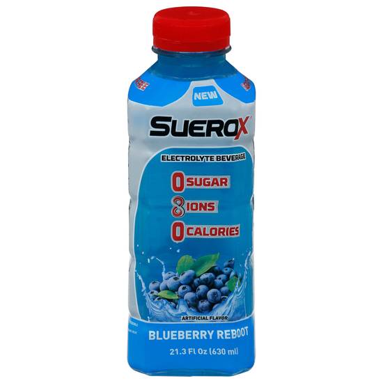 Suerox Blueberry Reboot Electrolyte Beverage (21.3 fl oz)