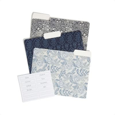 Les Produits U Ornate Florals File Folders, 11.5x9.5 in (12 ct)