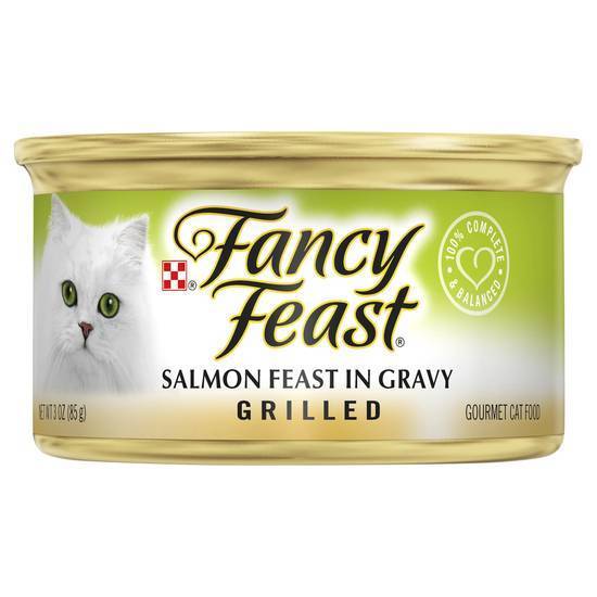 Fancy Feast Adult Classic Salmon Feast Gravy Grilled Wet Cat Food 85g