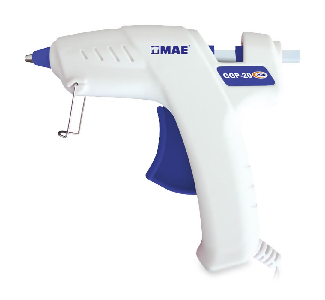 MAE · Pistola de silicon blanco/azul (400 g)