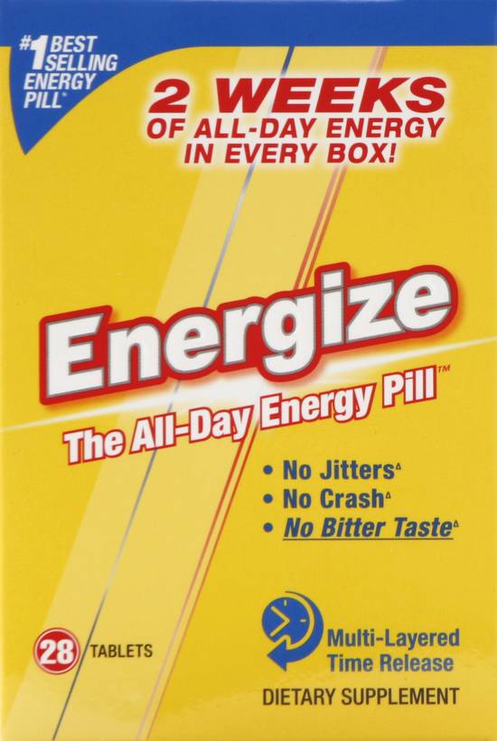 Isatori Energize Caffeine Pills - Fast Acting Energy Pill (28 ct)