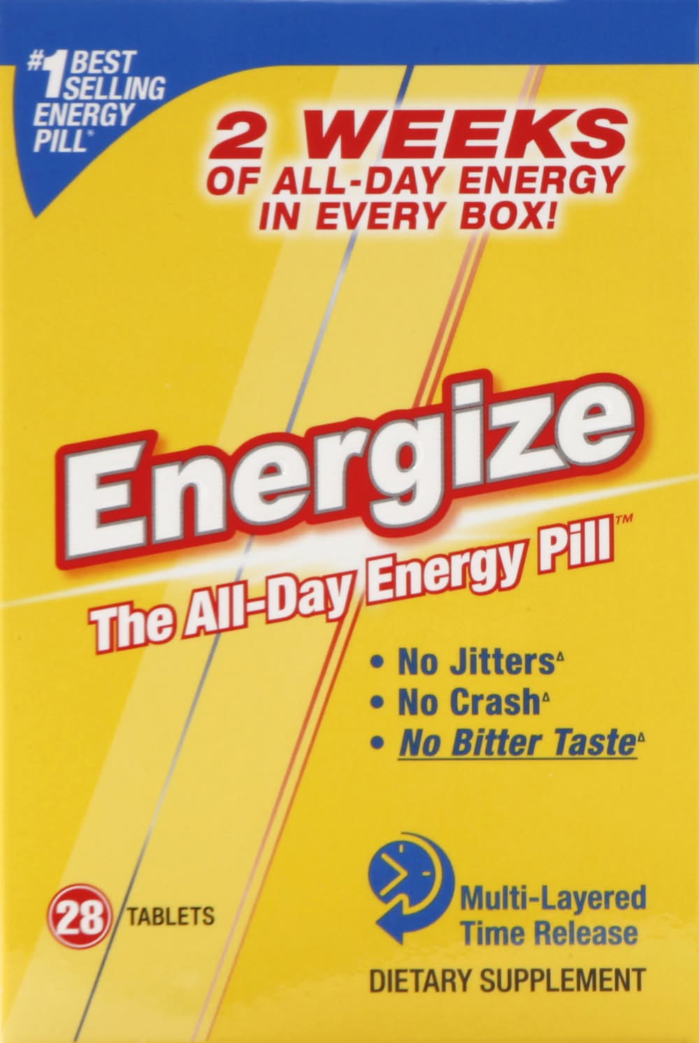 iSatori Energize Caffeine Pills Fast Acting Energy Pill Tablets (1.7 oz, 28 ct)